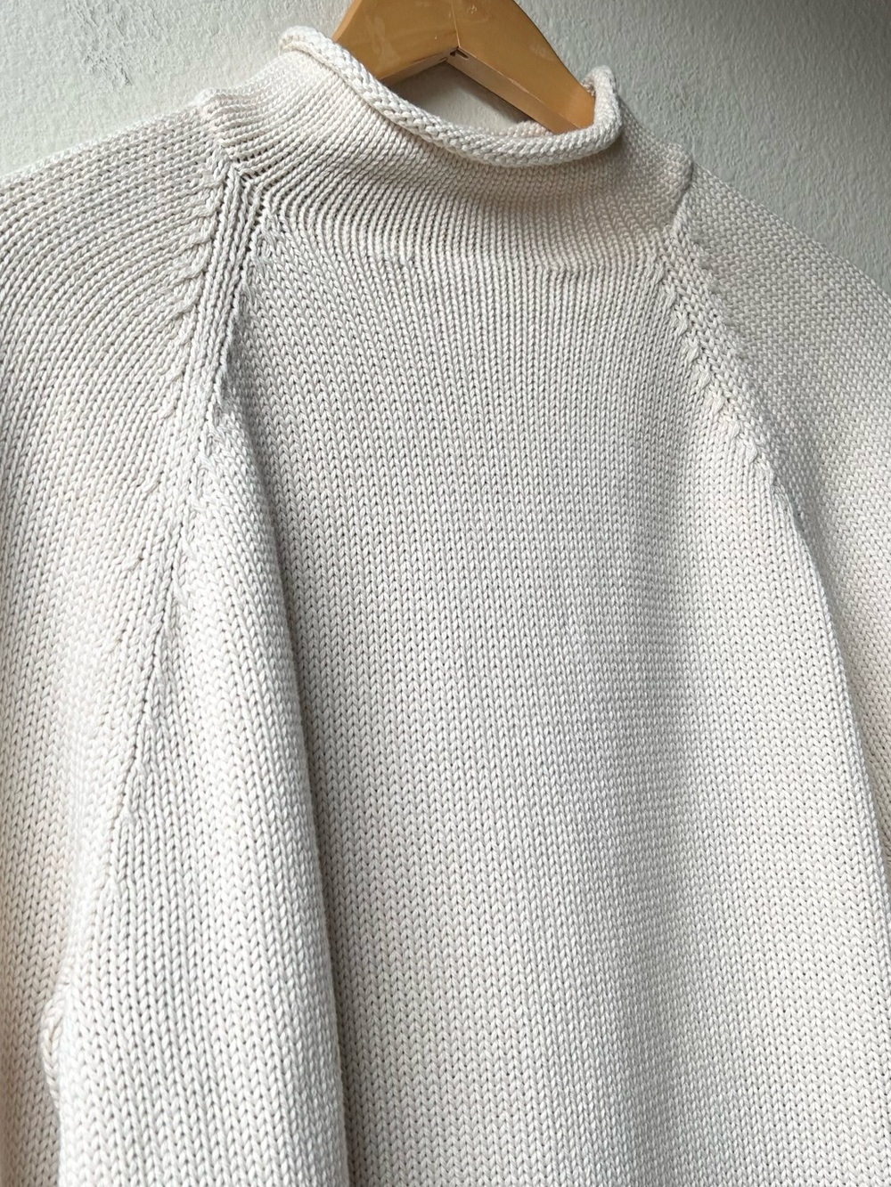 NWT J. Crew 1988 Rollneck Sweater Cotton Cream Mountain White Sz S - Picture 6 of 15
